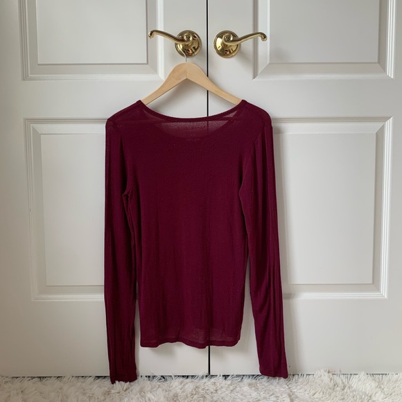 Aeropostale maroon sweater size med long sleeve - Picture 2 of 5